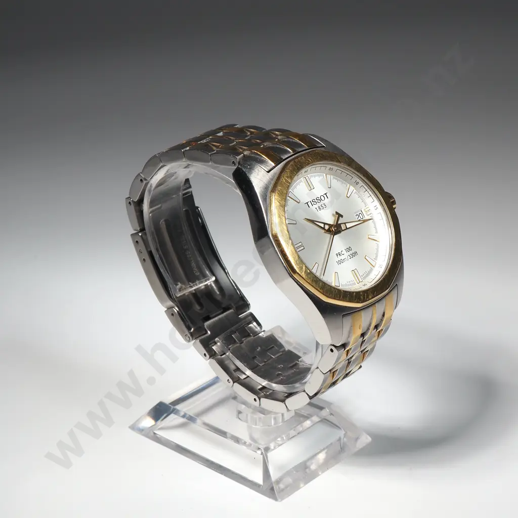 Tissot PRC100 Quartz Two Tone Wristwatch Image 1++