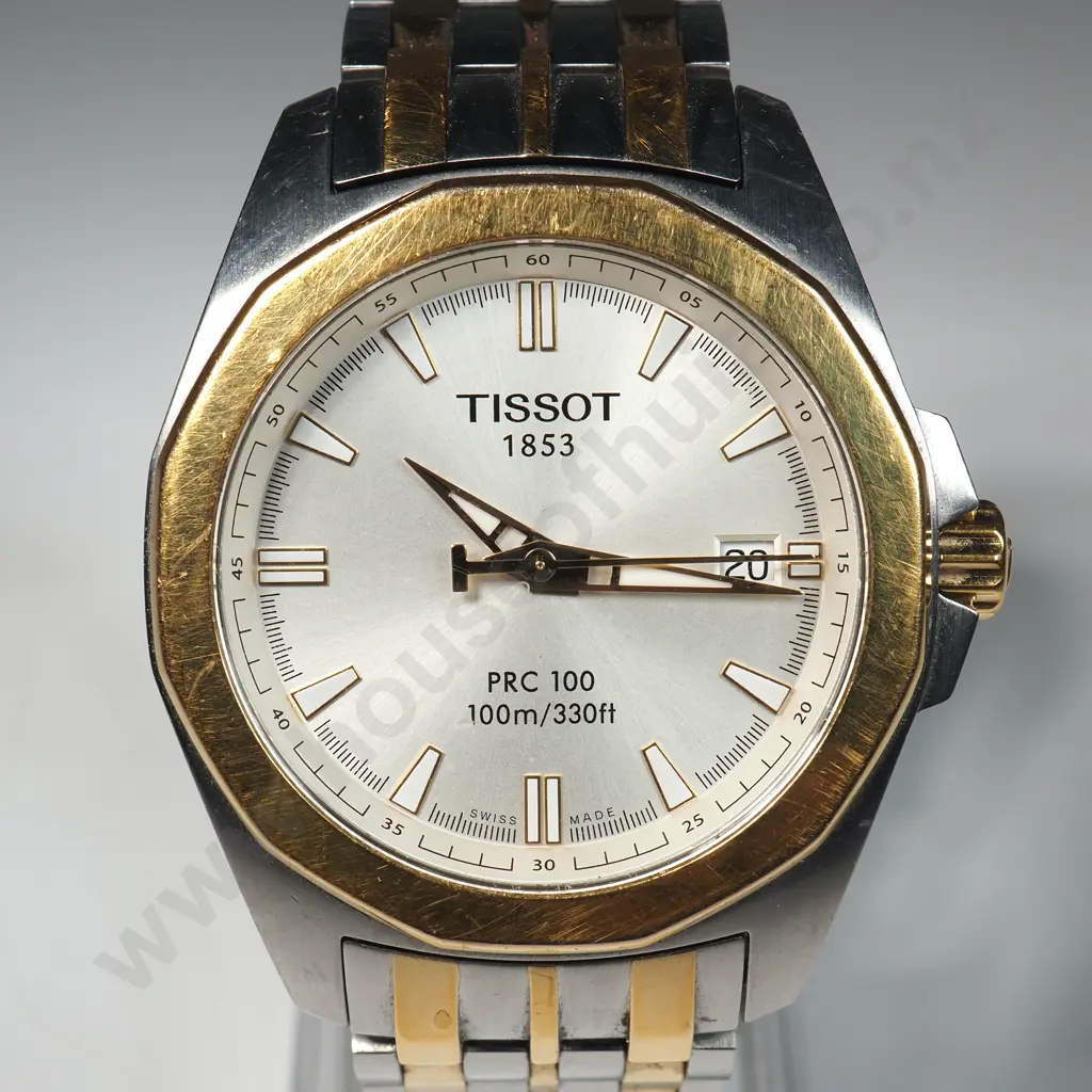 Tissot PRC100 Quartz Two Tone Wristwatch Image 1++