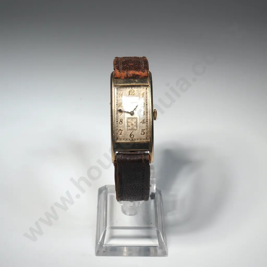 Rolled Gold 1940's Longines Gents Tank Wristwatch Image 1++