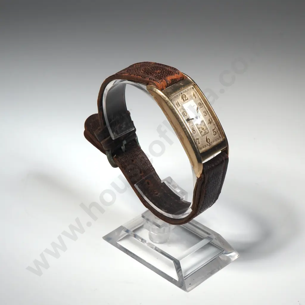 Rolled Gold 1940's Longines Gents Tank Wristwatch Image 1++