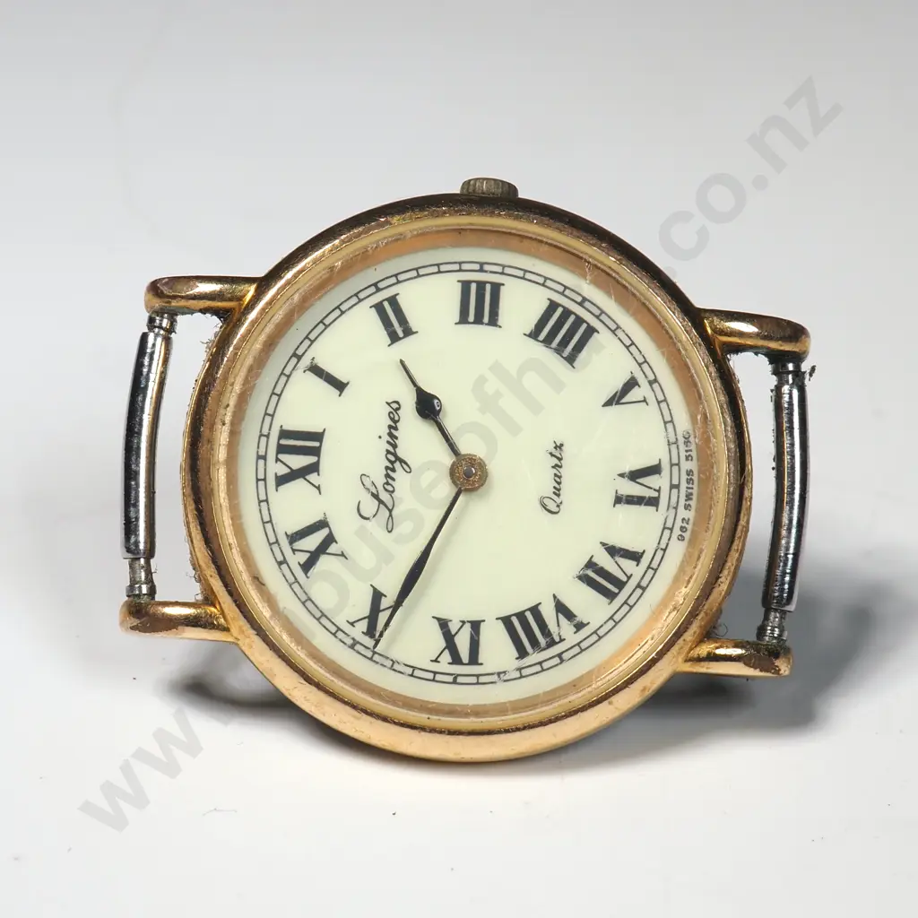 Vintage Ladies Longines Quartz Wristwatch Head w Papers Image 1++