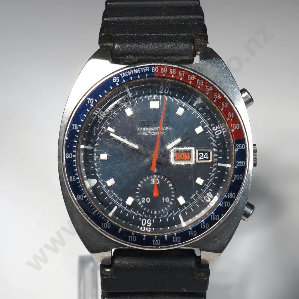 Gents Stainless Steel Seiko Automatic Chronograph Wristwatch: Model 6138-6002 Image 1++