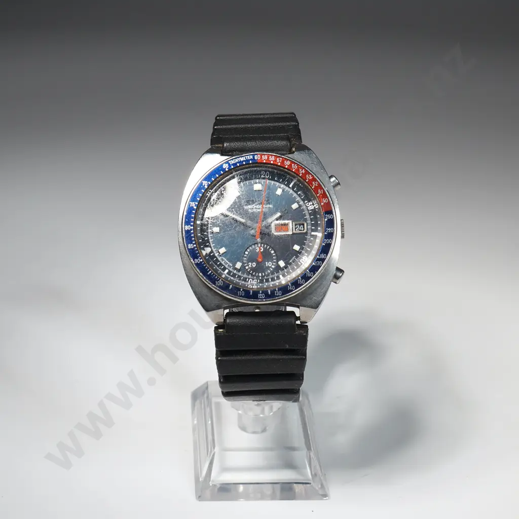 Gents Stainless Steel Seiko Automatic Chronograph Wristwatch: Model 6138-6002 Image 1++