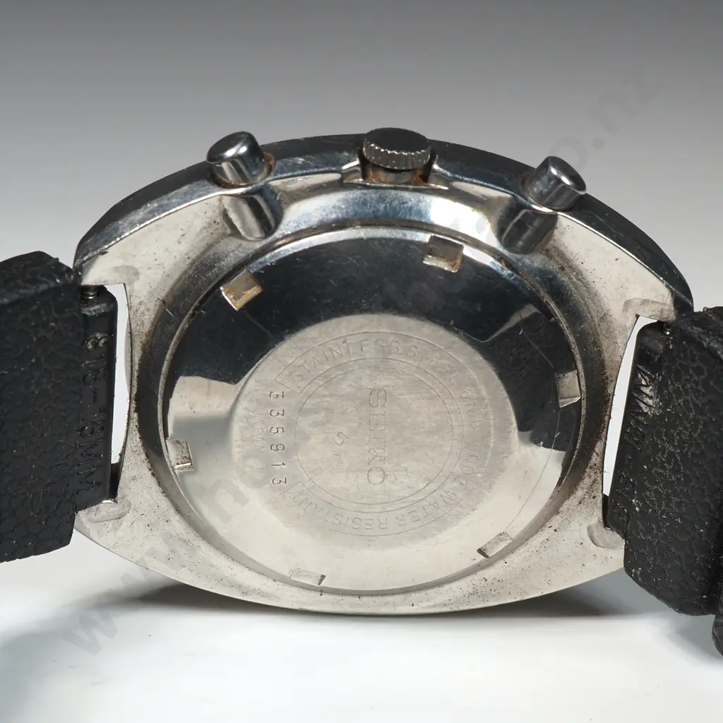 Gents Stainless Steel Seiko Automatic Chronograph Wristwatch: Model 6138-6002 Image 1++