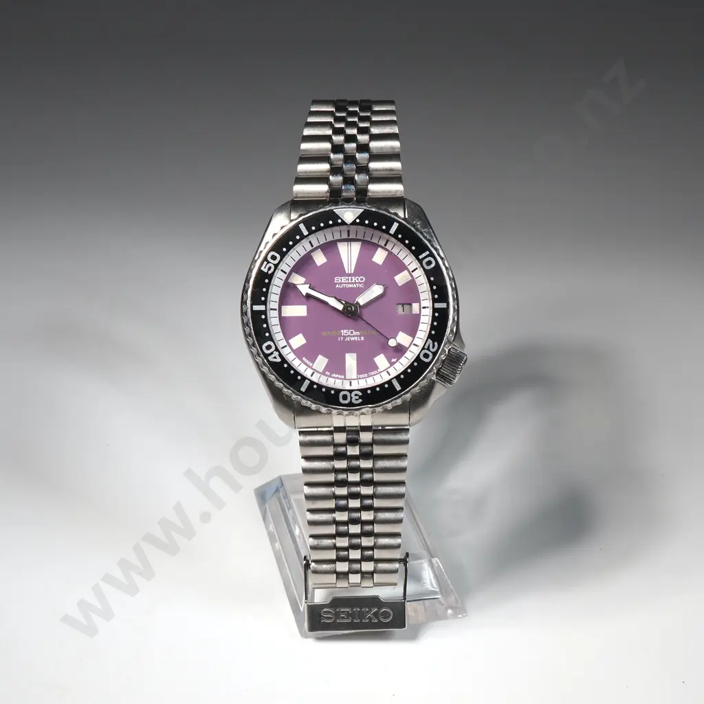 Vintage Purple Dial Seiko Automatic Wristwatch Image 1++