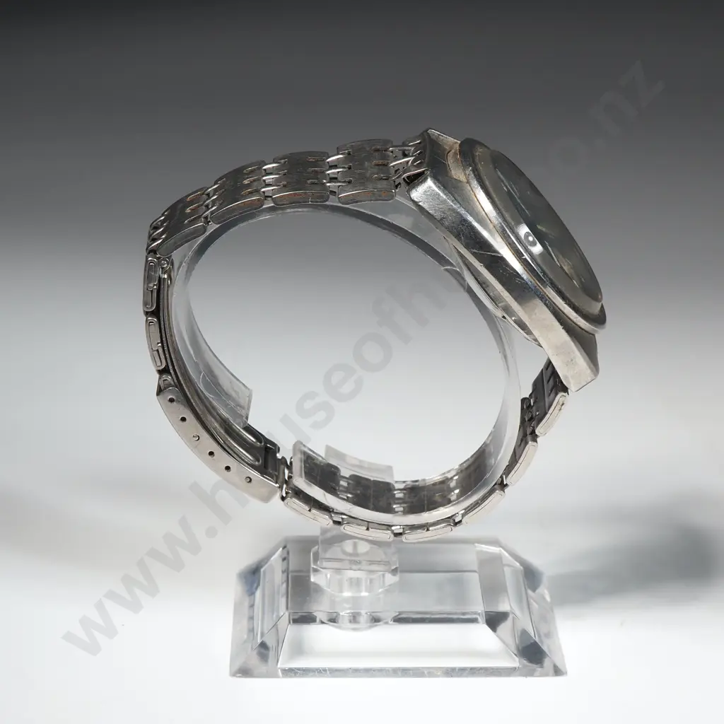Vintage Seiko Chronograph Automatic Gents Stainless Steel Wristwatch Image 1++