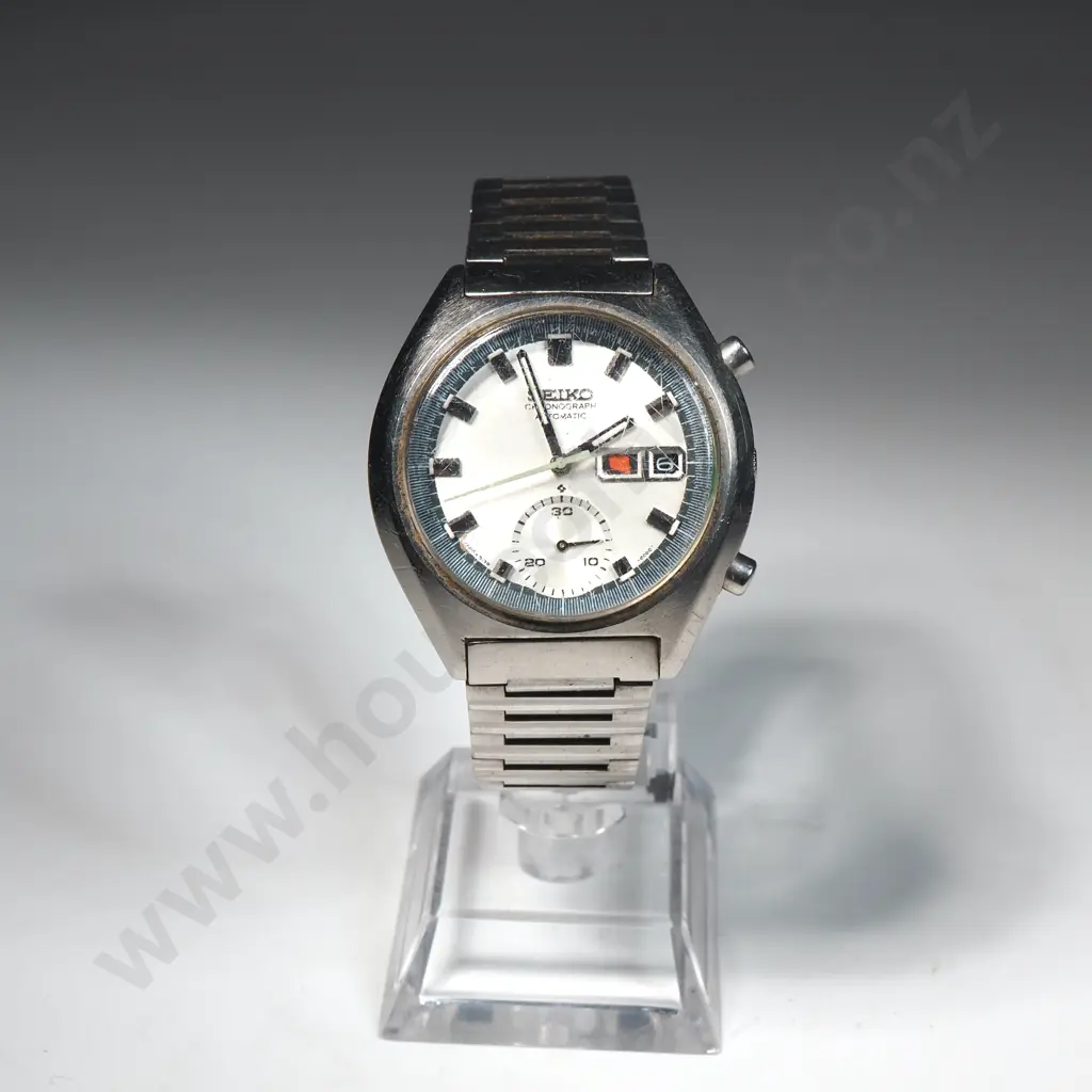 Vintage Gents Seiko Chronograph Automatic Wristwatch Image 1++