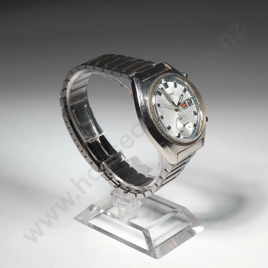 Vintage Gents Seiko Chronograph Automatic Wristwatch Image 1++