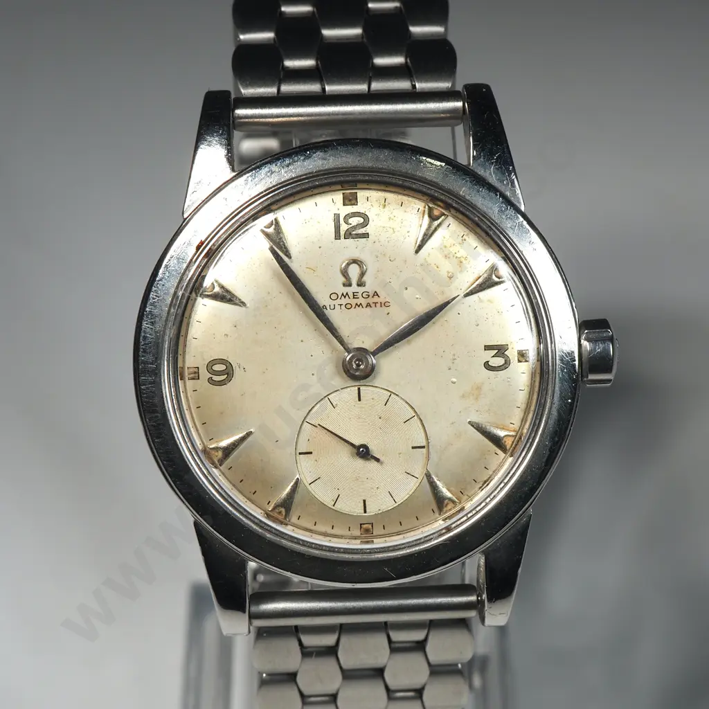 Vintage Gents Stainless Steel Omega Automatic Wristwatch Image 1++