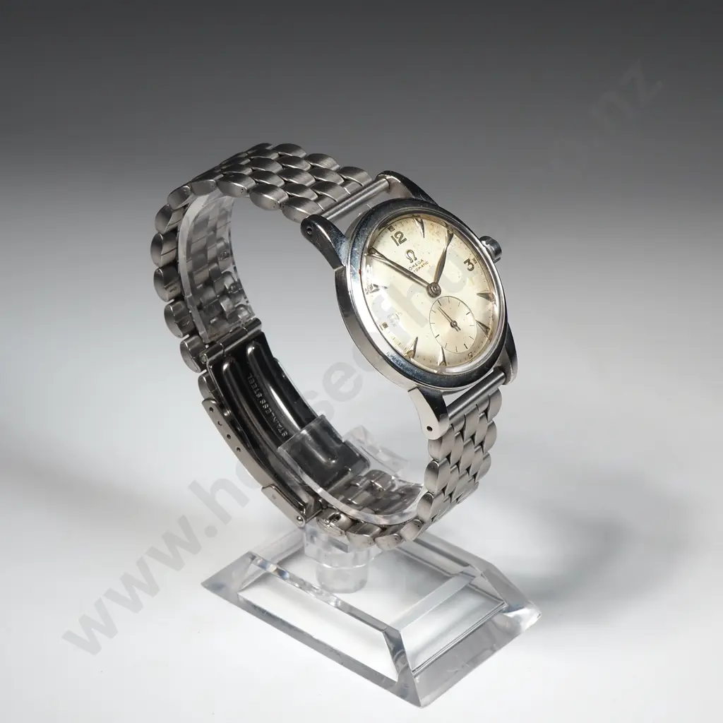 Vintage Gents Stainless Steel Omega Automatic Wristwatch Image 1++