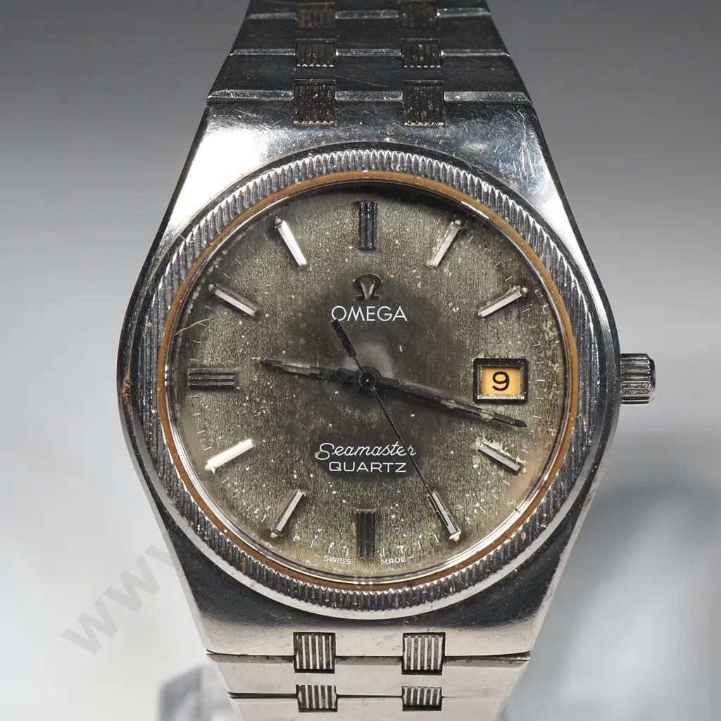 Vintage Gents Omega Seamaster Quartz A/F Image 1++