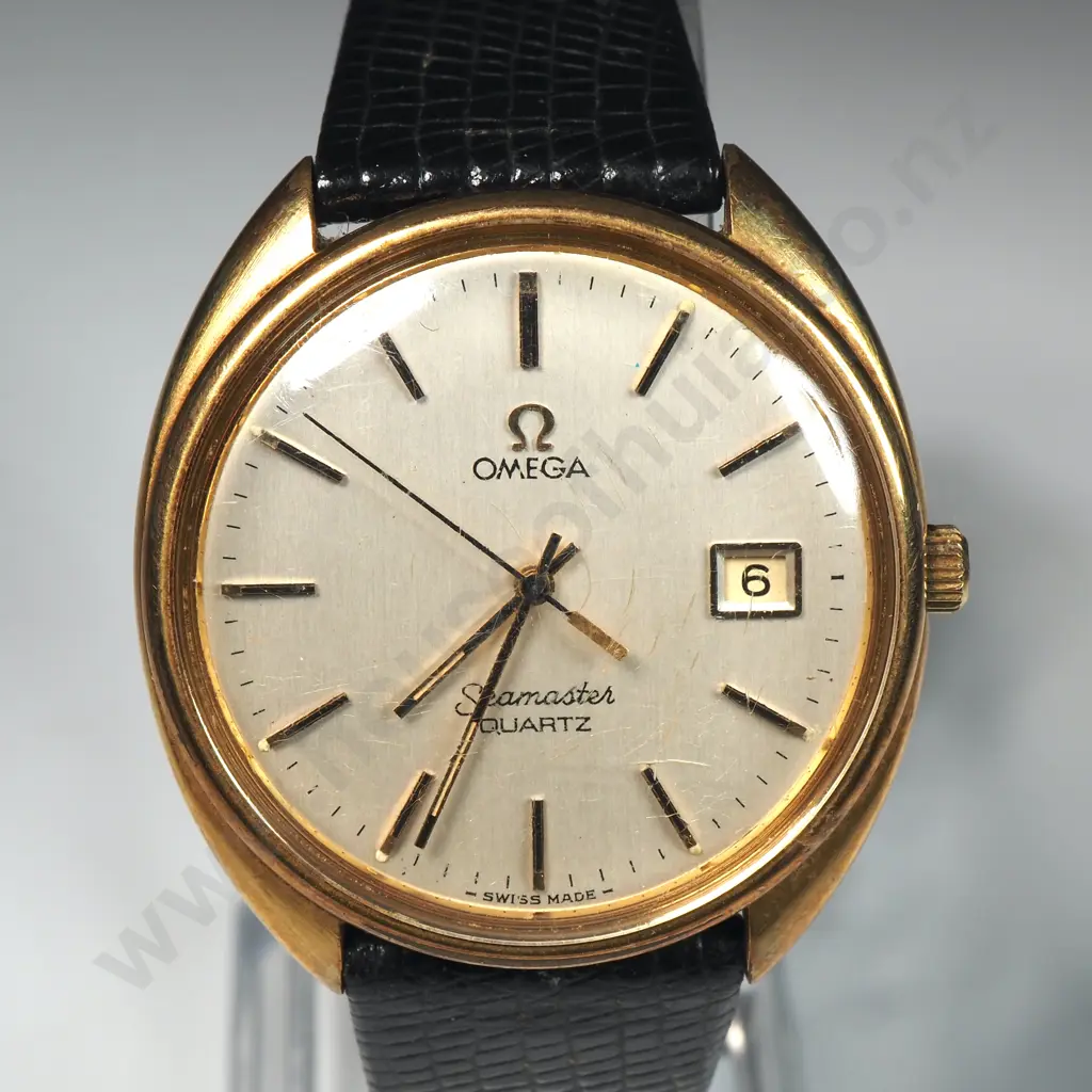 Vintage Gents Omega Seamaster Quartz A/F Image 1++