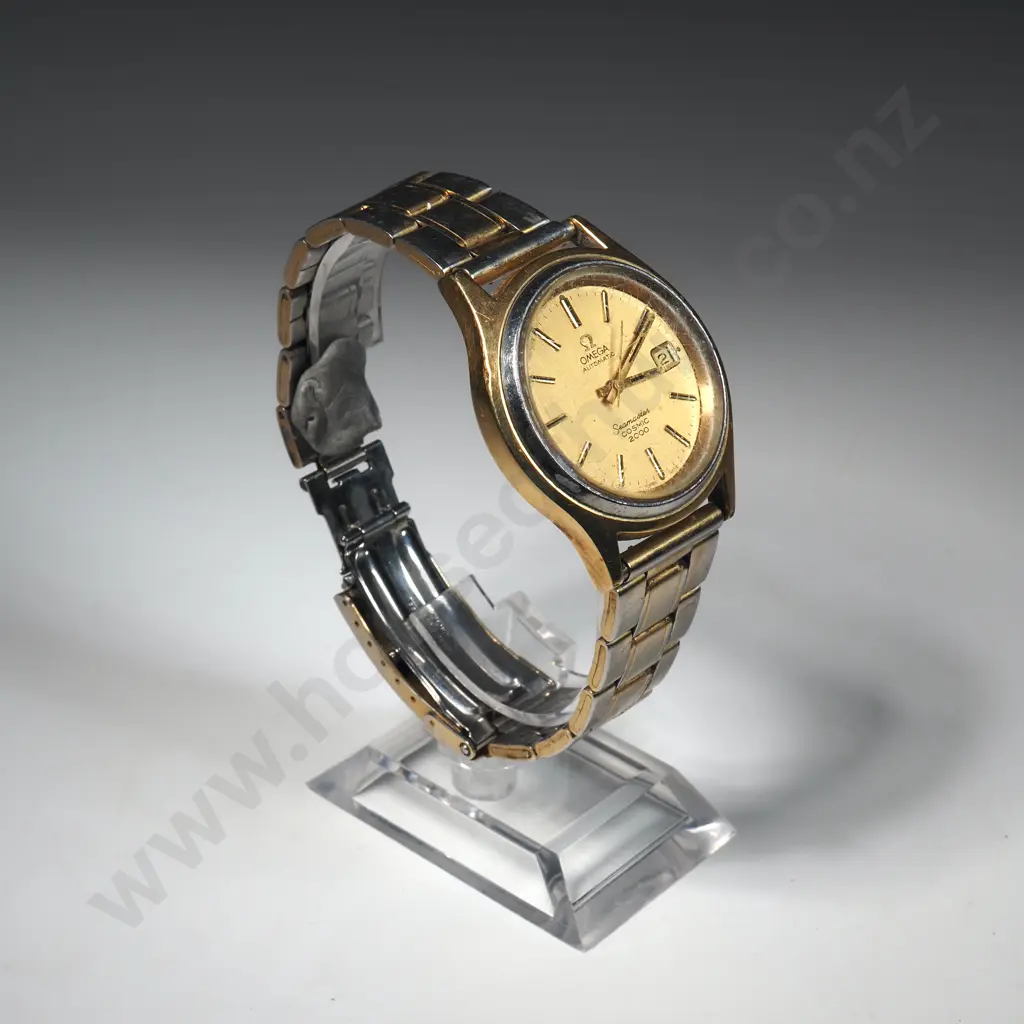 Vintage Gents Rolled Gold Omega Automatic Seamster Cosmic 2000 Wristwatch - Missing Crown Image 1++