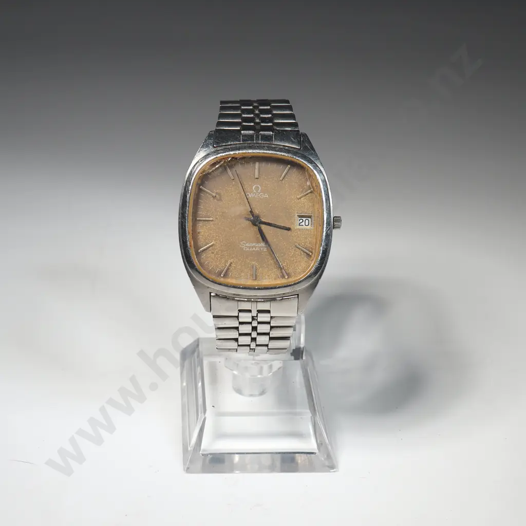 Vintage Omega Seamaster Gents Wristwatch w Purchase Document Image 1++