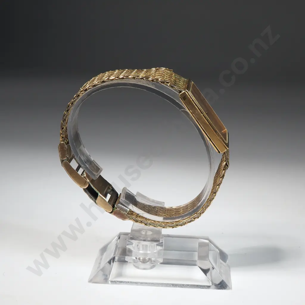 Rolled Gold Omega Deville Quartz Wristwatch w Original Booklet Image 1++