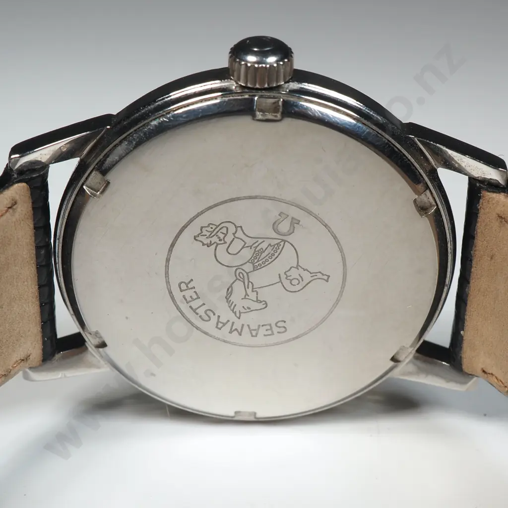 Vintage Omega Seamaster 600 Watch w Black Leather Strap Image 1++