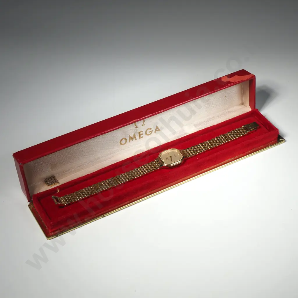 Cased Omega Ladies Deville Quartz Wristwatch Image 1++