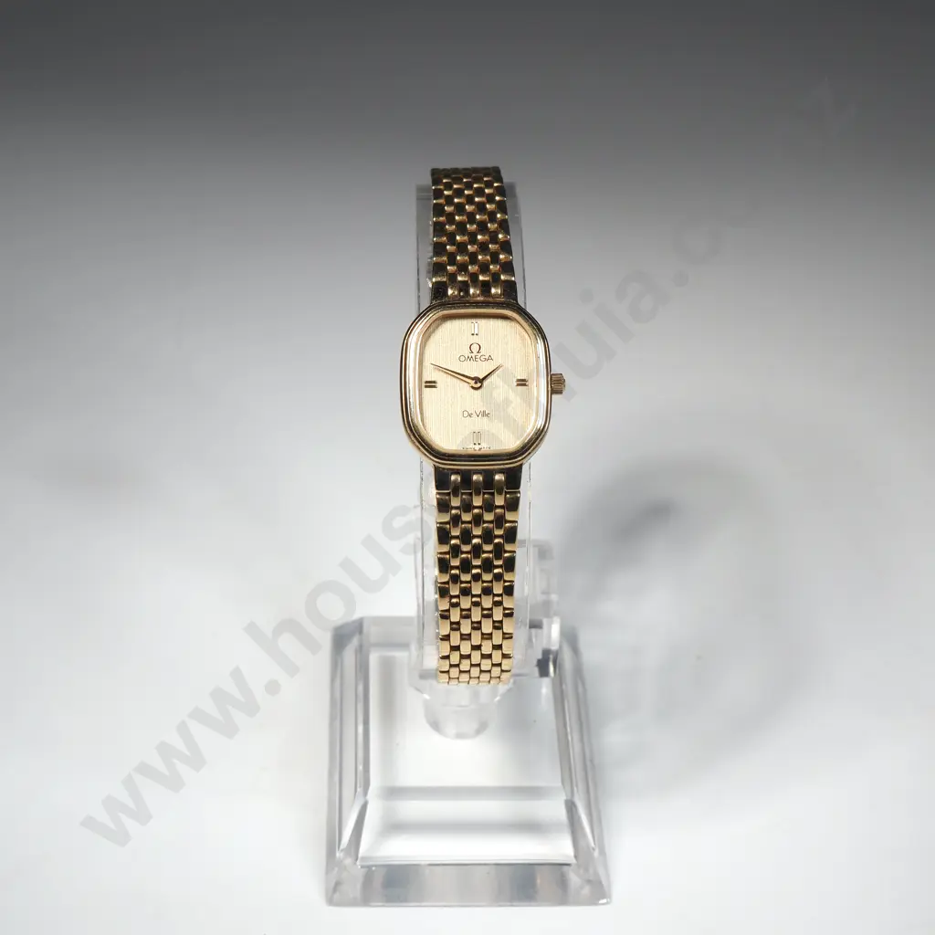 Cased Omega Ladies Deville Quartz Wristwatch Image 1++