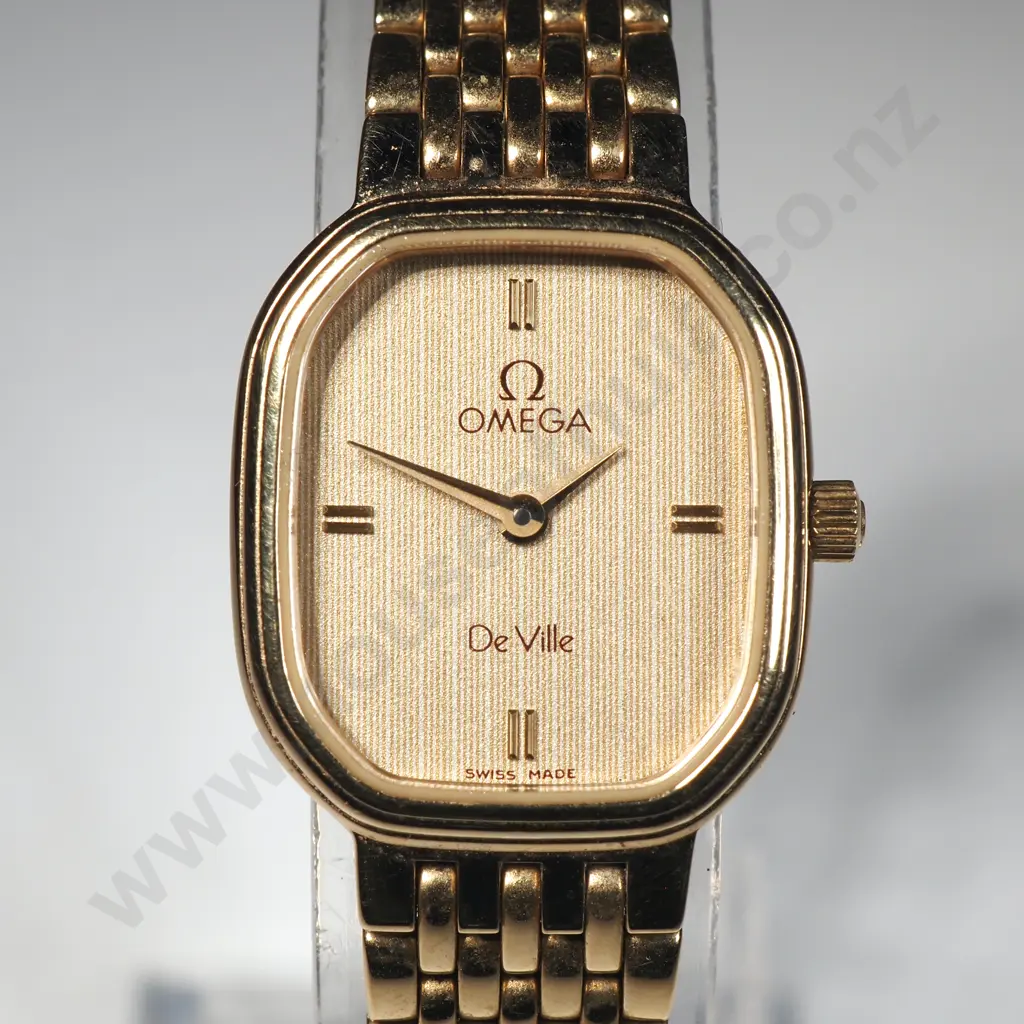 Cased Omega Ladies Deville Quartz Wristwatch Image 1++