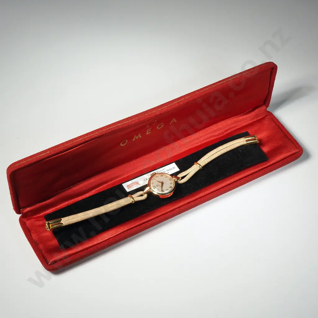 Ladies Cased 12ct Rolled Gold manual Wind Omega Wristwatch w Original Bracelet Image 1++