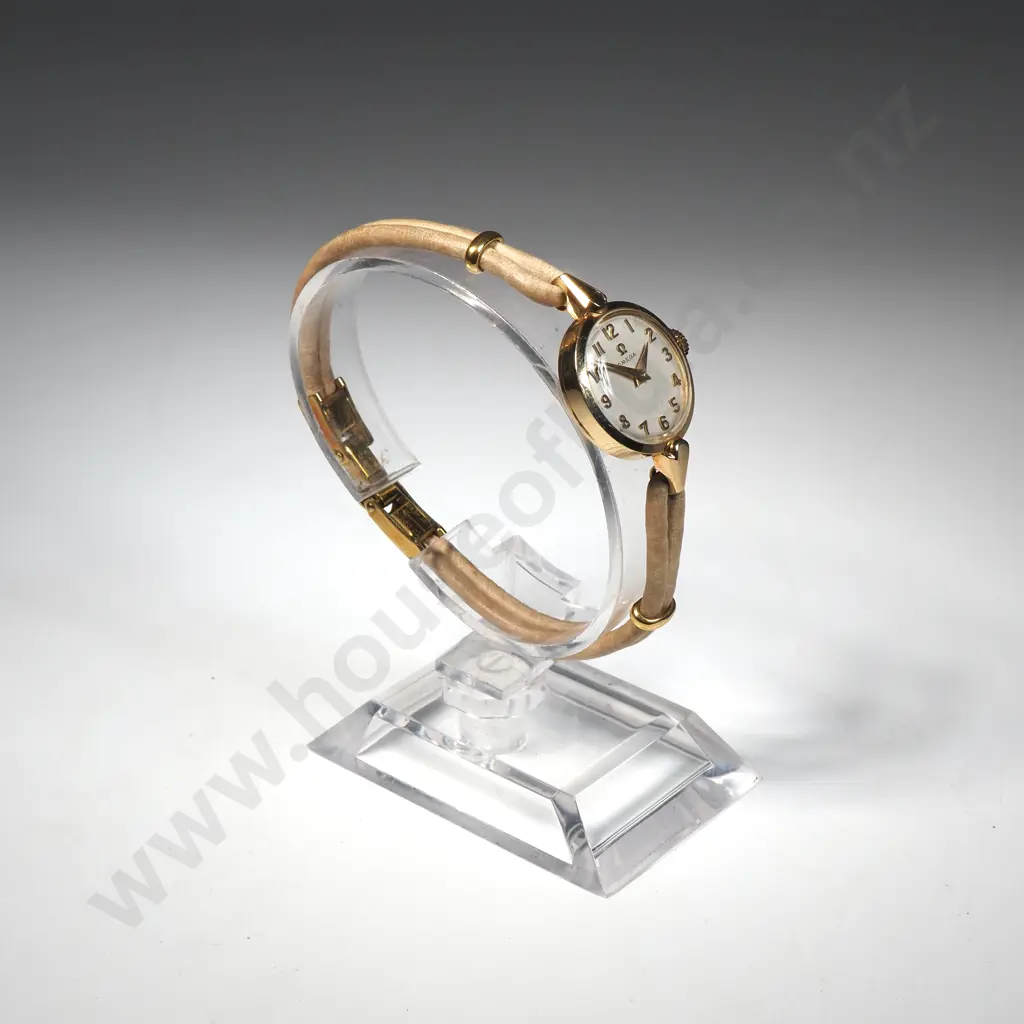 Ladies Cased 12ct Rolled Gold manual Wind Omega Wristwatch w Original Bracelet Image 1++
