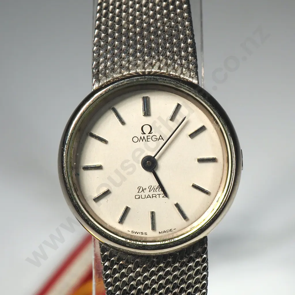 Ladies Omega Wristwatch w Case Back Sticker & Hang Tags - New Old Stock Image 1++