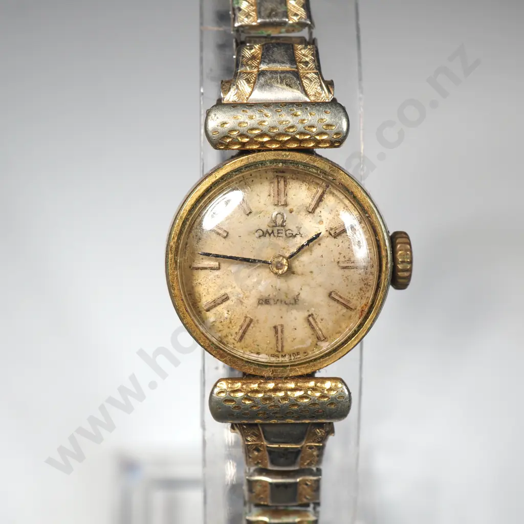 Vintage Ladies Rolled Gold Omega Deville Wristwatch Image 1++