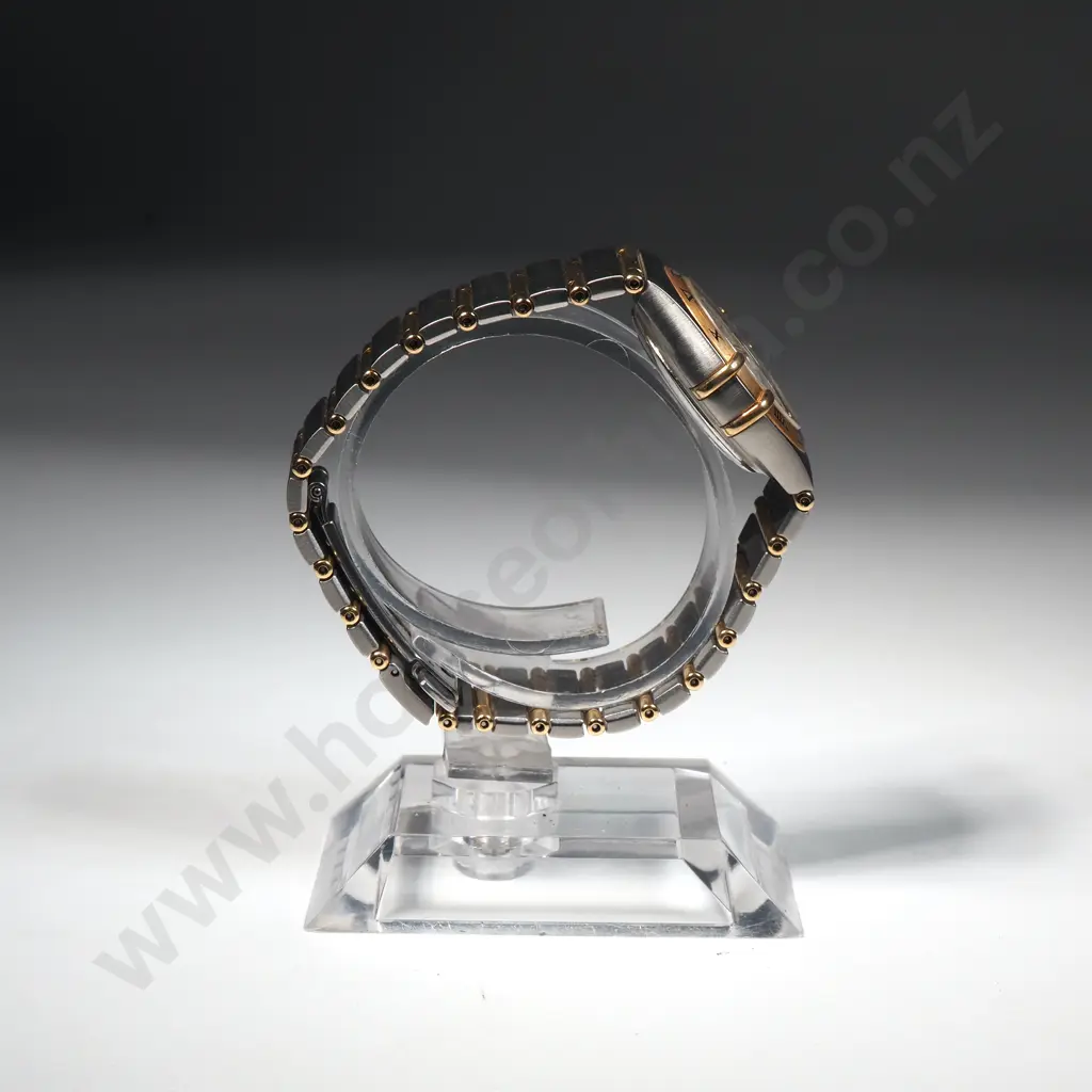 18ct Gold & Stainless Steel Ladies Omega Constellation Automatic Wristwatch Image 1++