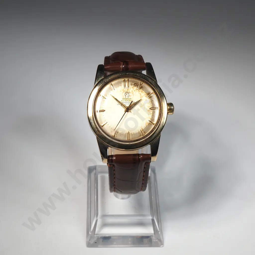 Scarce Rolled Gold Omega Bumper Chronometer Ref 2577 w 352RG Movement Image 1++
