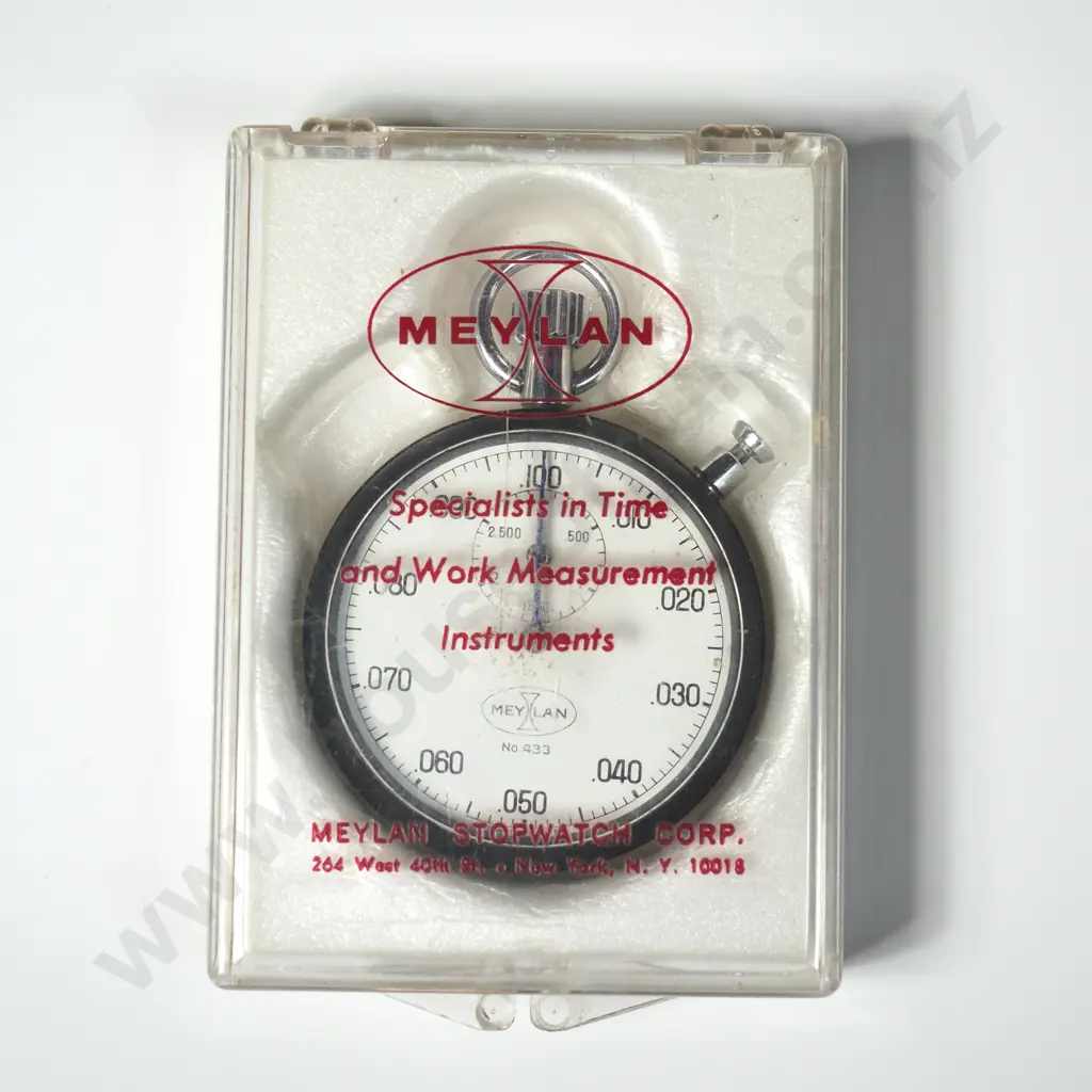 Meylan Split Second Stop Watch in Original Box Image 1++