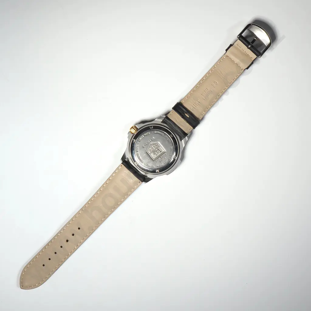 Tag Heur Professional Two Tone Wristwatch on Later Leather Strap Image 1++