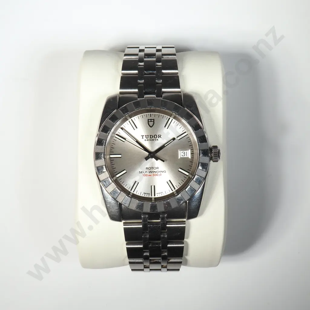 Gents Tudor Stainless Steel Classic Ref 21010 - Box / Booklet / Hangtag / Spare Links Image 1++