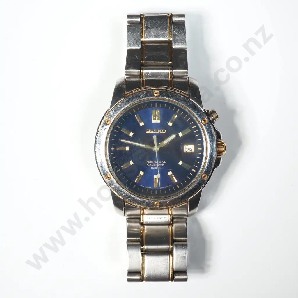 Seiko Perpetual Calendar w Box & Papers Image 1++