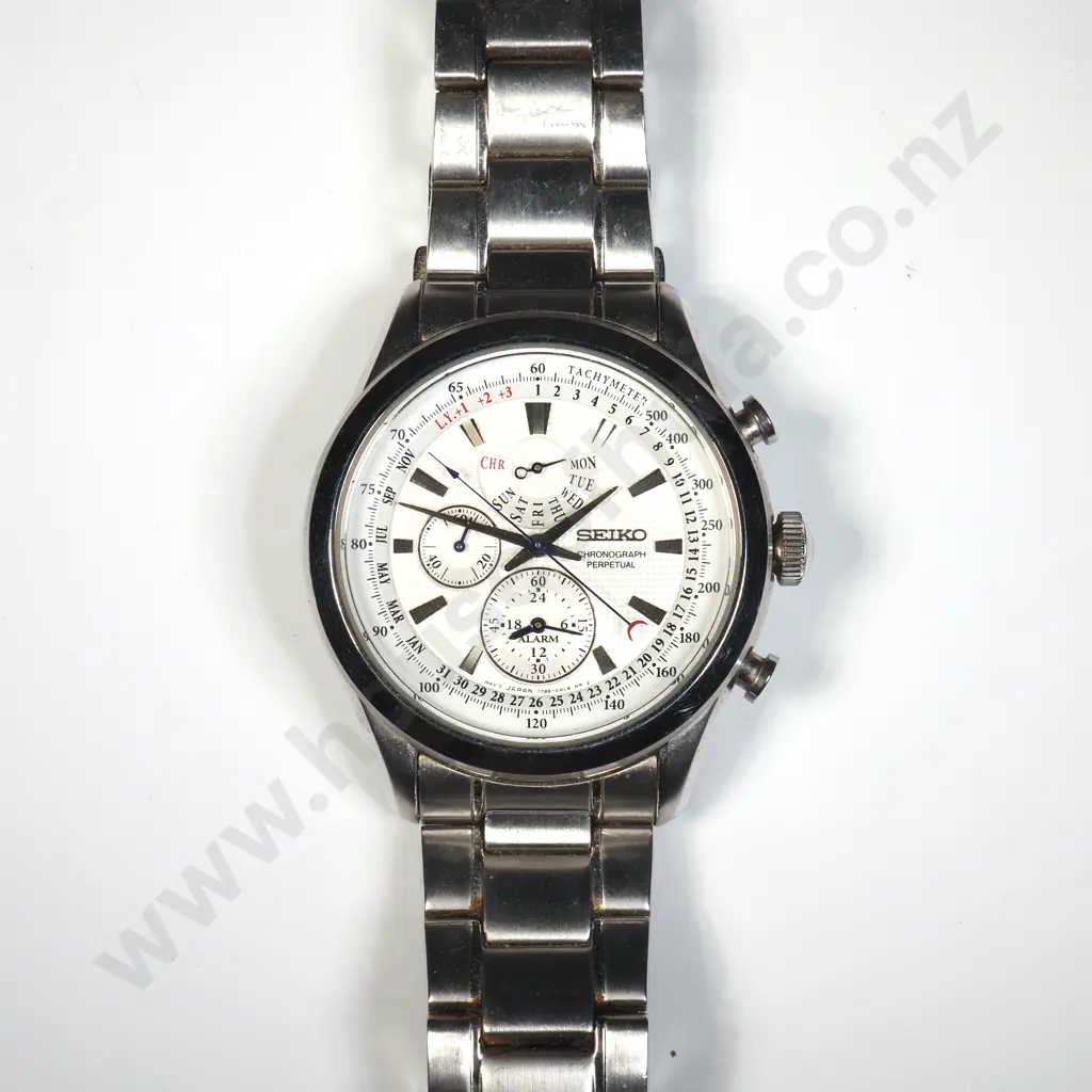 Seiko Wristwatch Quartz Perpetual Chronograph Image 1++