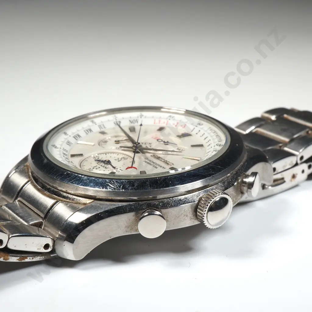 Seiko Wristwatch Quartz Perpetual Chronograph Image 1++