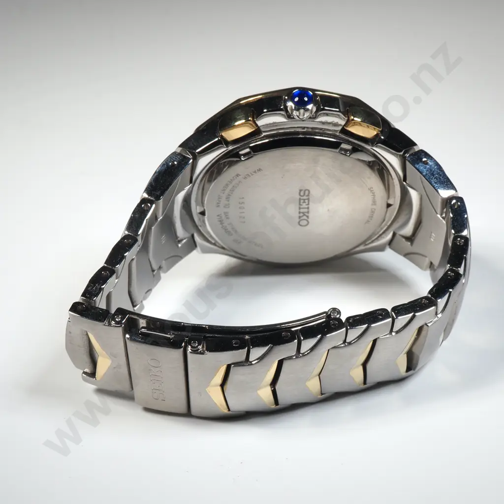 Seiko Coutura Crono 45.5mm Watch w Extra Link Image 1++