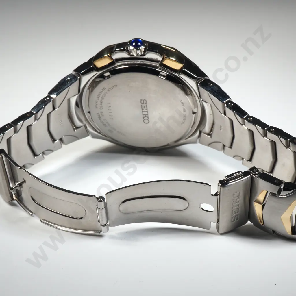 Seiko Coutura Crono 45.5mm Watch w Extra Link Image 1++