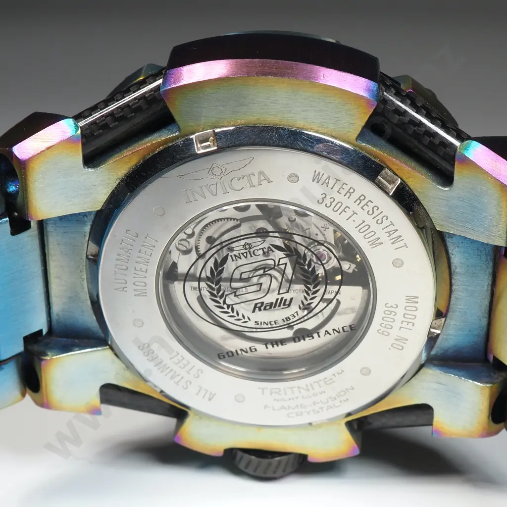 Invicta S1 Rally Iridescent Auto Watch w Case Image 1++