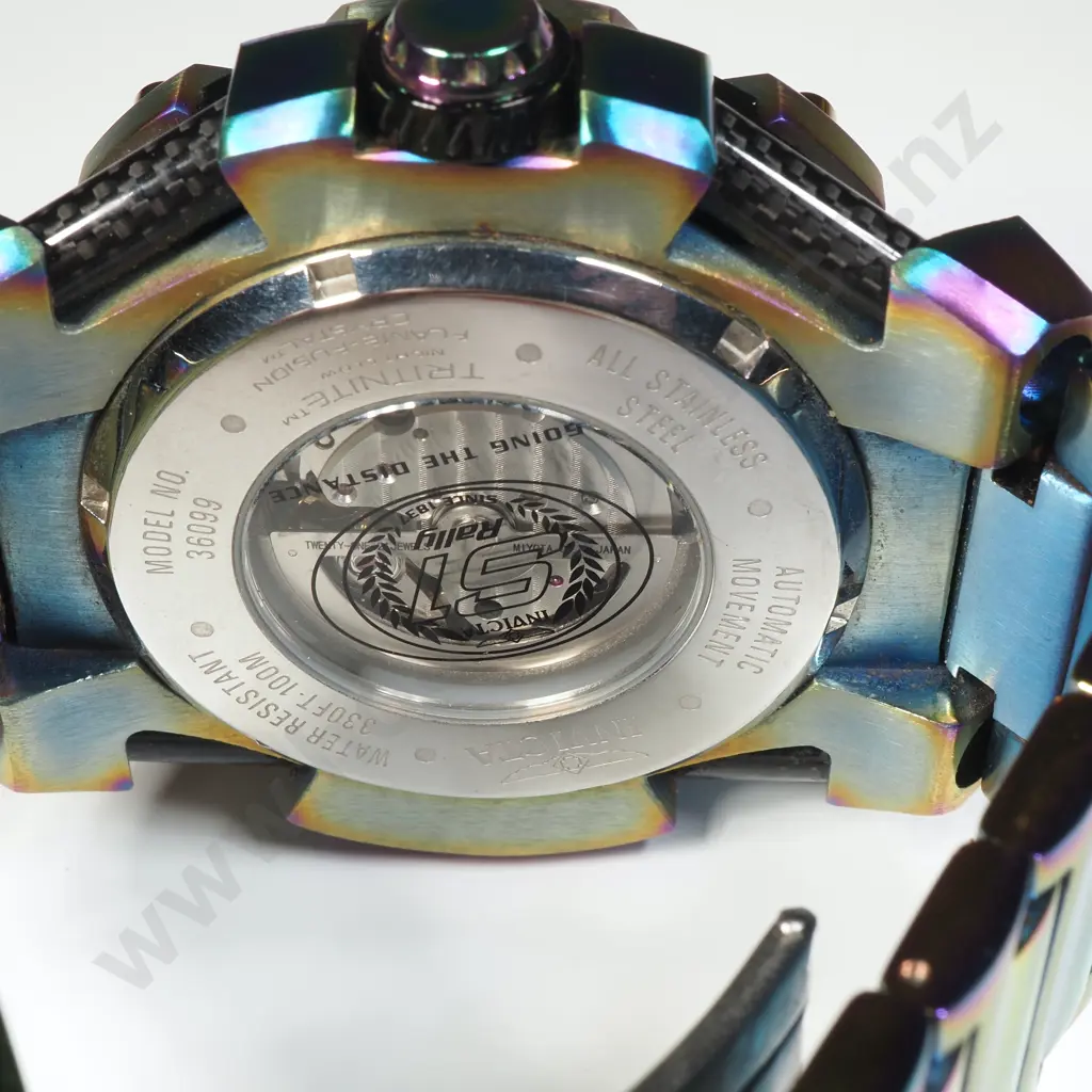 Invicta S1 Rally Iridescent Auto Watch w Case Image 1++