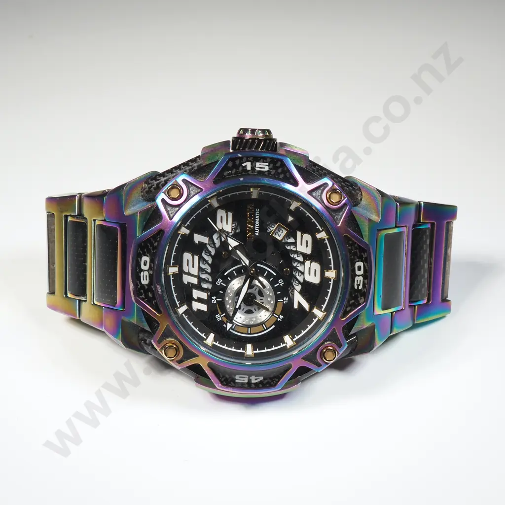 Invicta S1 Rally Iridescent Auto Watch w Case Image 1++