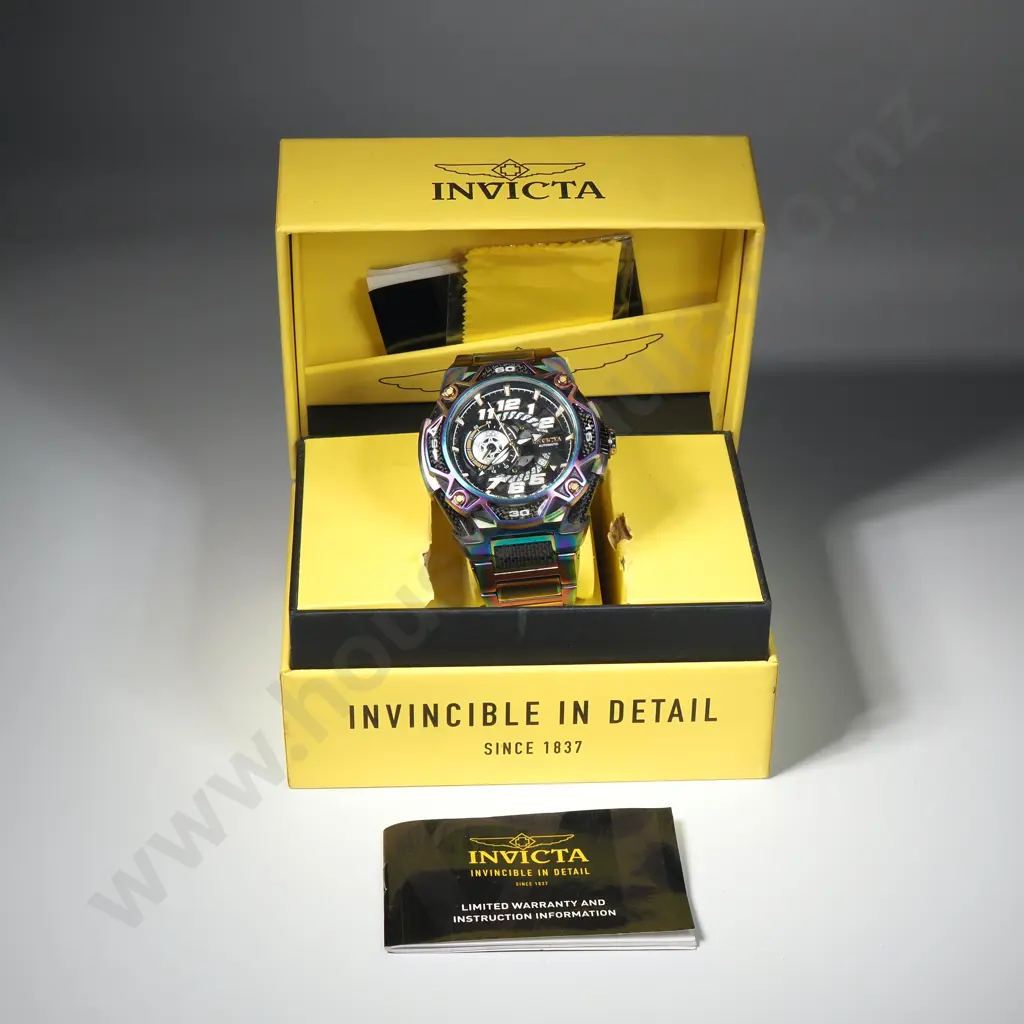 Invicta S1 Rally Iridescent Auto Watch w Case Image 1++