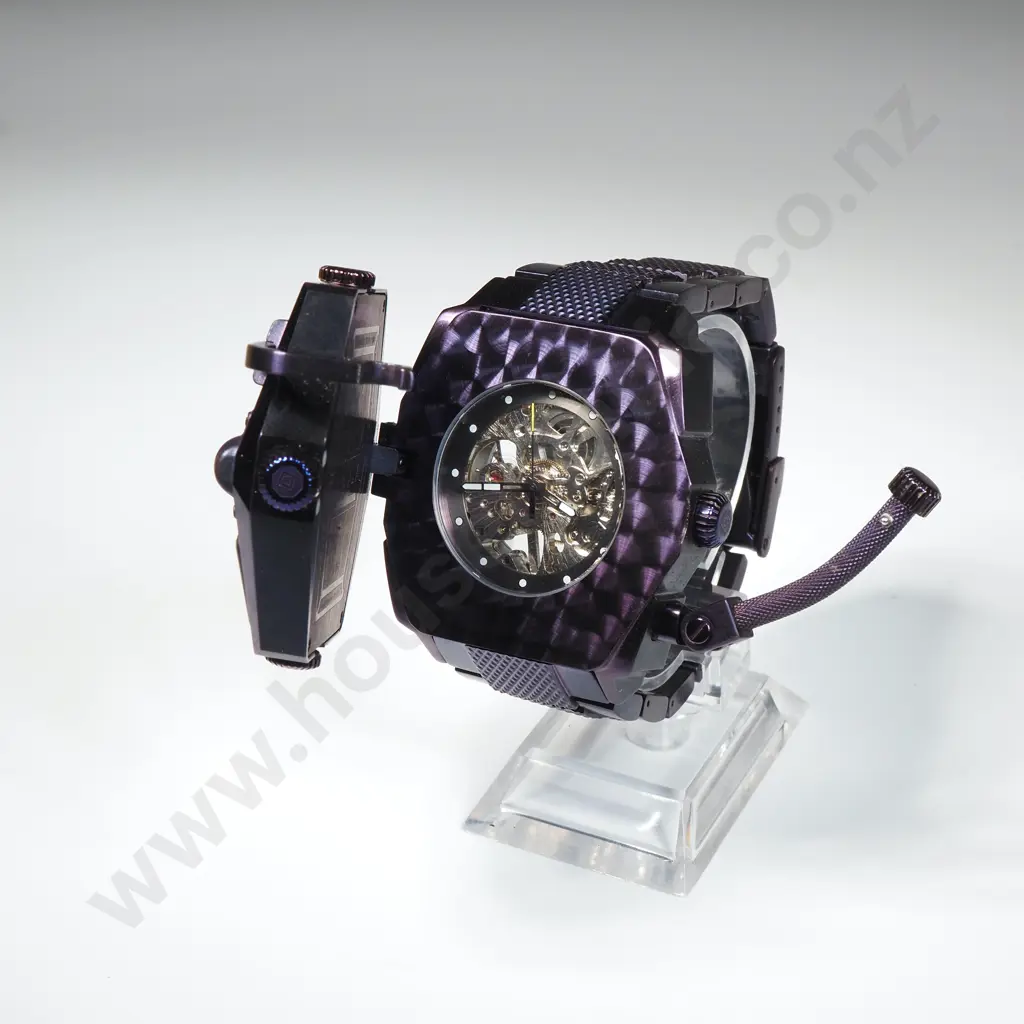 Invicta Akula Dual Time Manual Wind & Quartz Watch Image 1++
