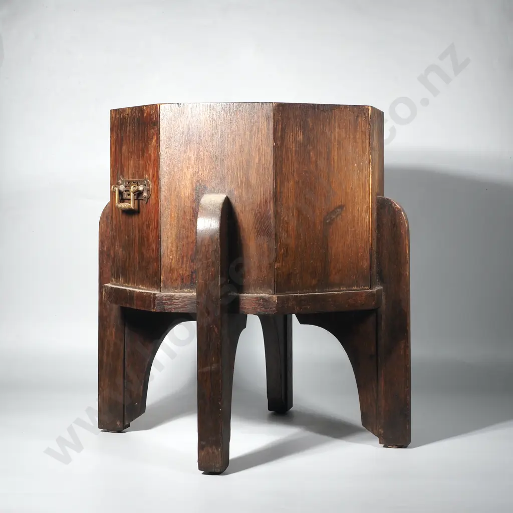 Vintage Chinese / South East Asian Octagonal Hardwood Planter Image 1++