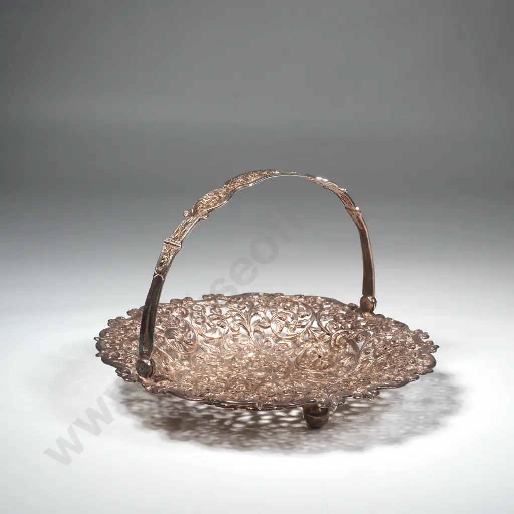 Indian Sterling Silver BHUJ Pierced Sweetmeat Dish Image 1++