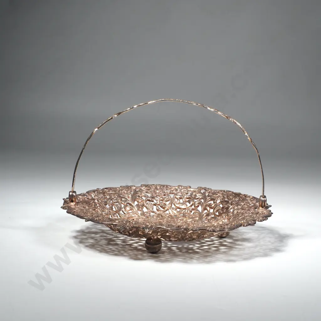 Indian Sterling Silver BHUJ Pierced Sweetmeat Dish Image 1++