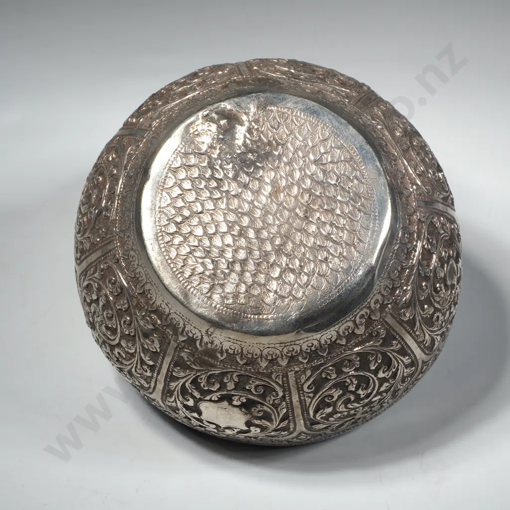 Indian Sterling Silver BHUJ Sugar Bowl Image 1++