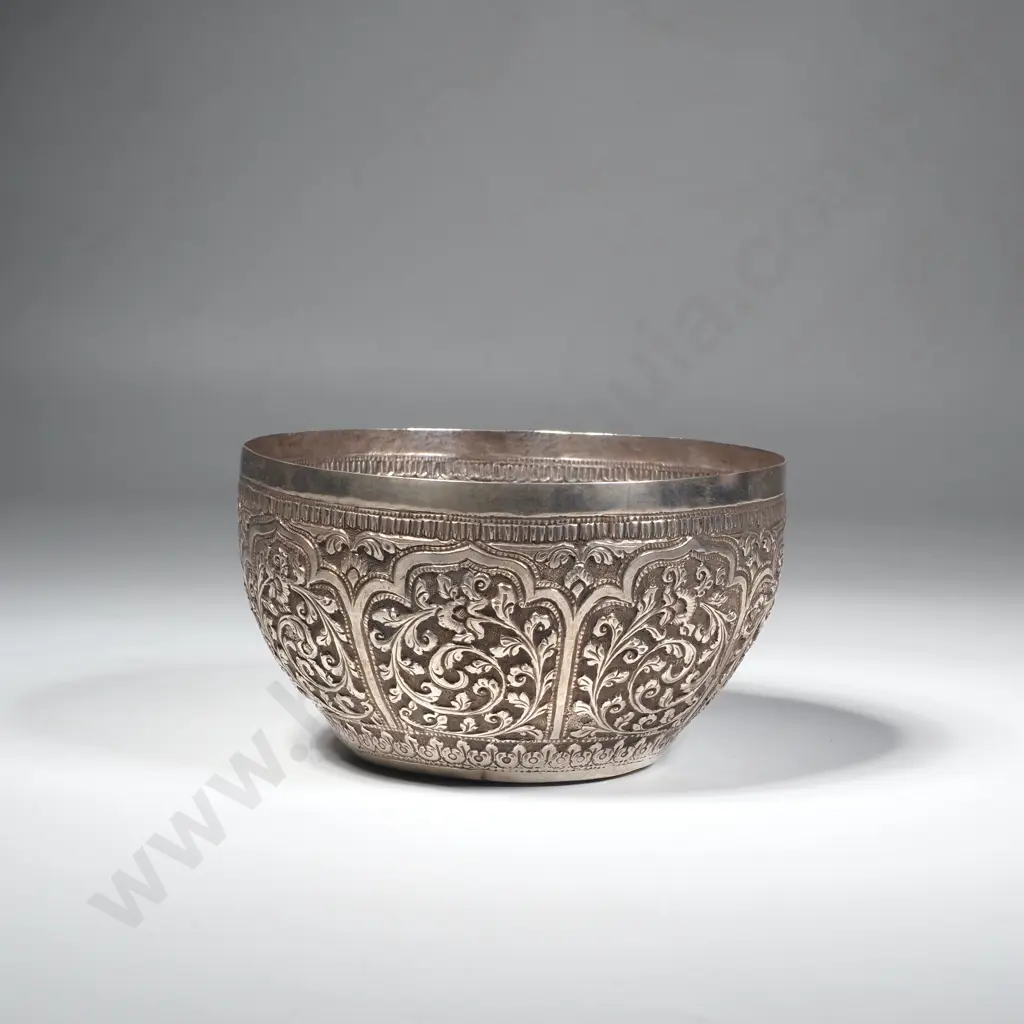 Indian Sterling Silver BHUJ Sugar Bowl Image 1++