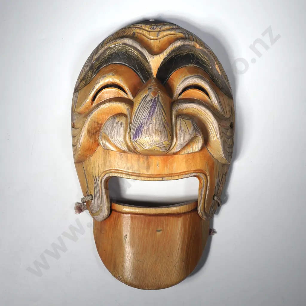 Vintage Korean Traditional Hahoe Mask Image 1++