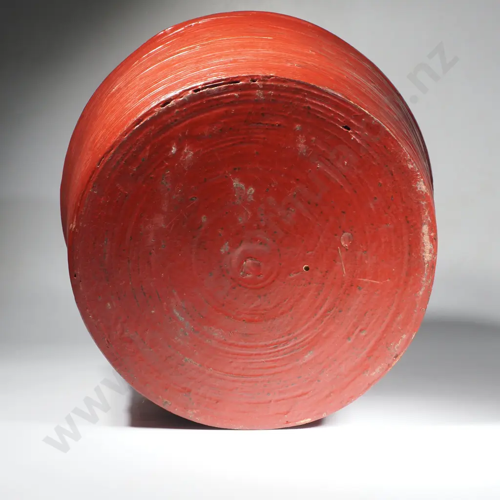 Traditional Lacquered Bamboo Coil Container Handcrafted by Spirally Coiling or Weaving Strips of Pliable Bamboo Image 1++