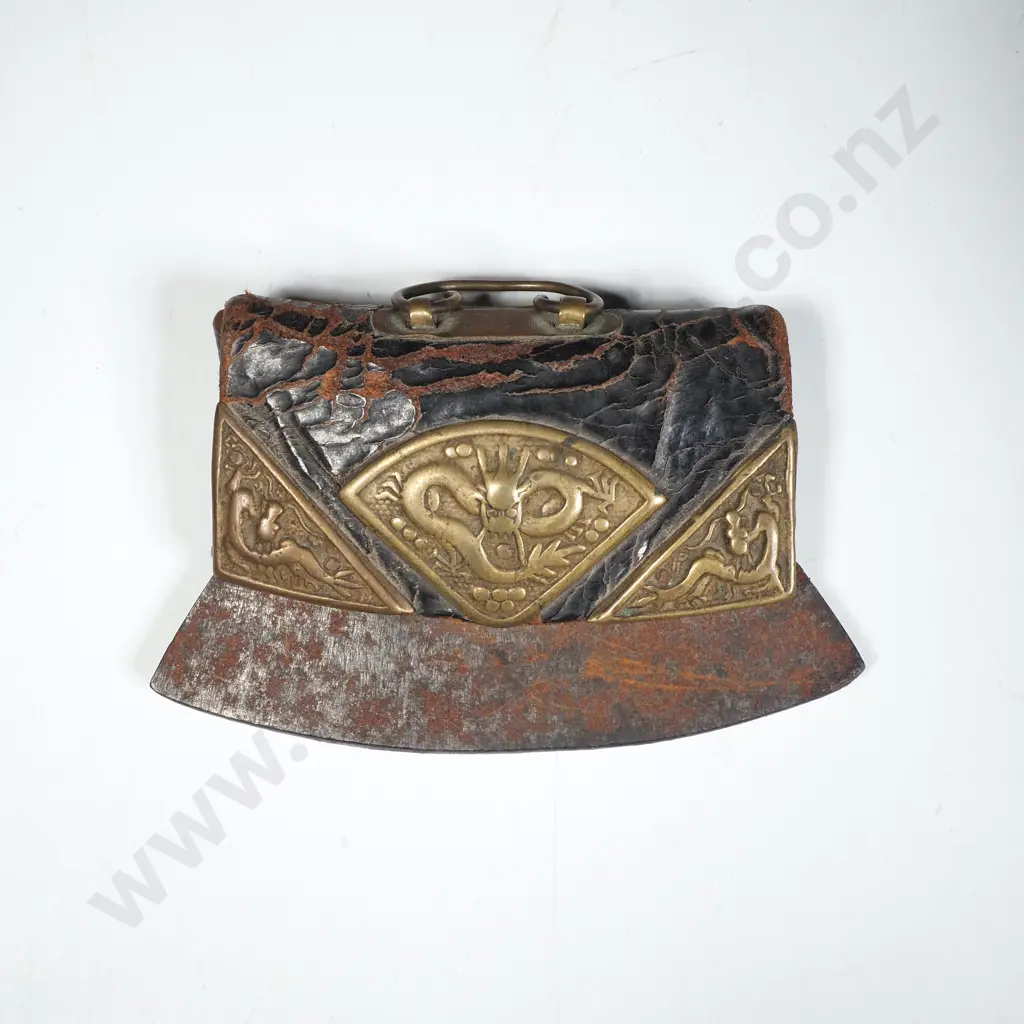 Nineteenth Ancient Chinese or Tibetan Tinder Flint Pouch, Known a a Chuckmuck or Mechag Image 1++